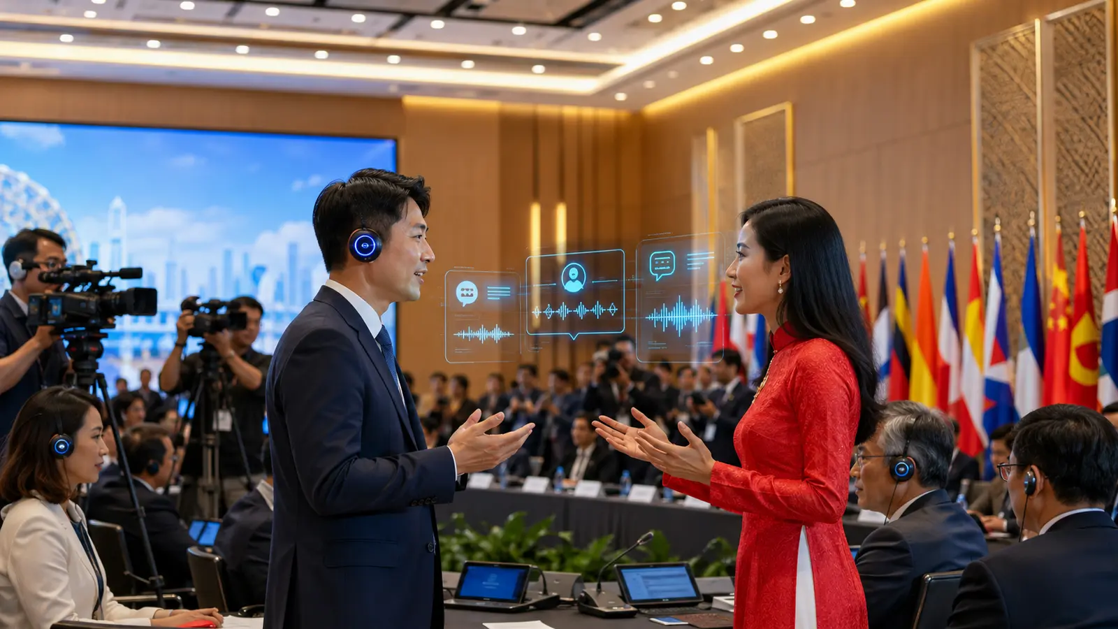 베트남 APEC 국제회의 자동통역 언론보도 이미지